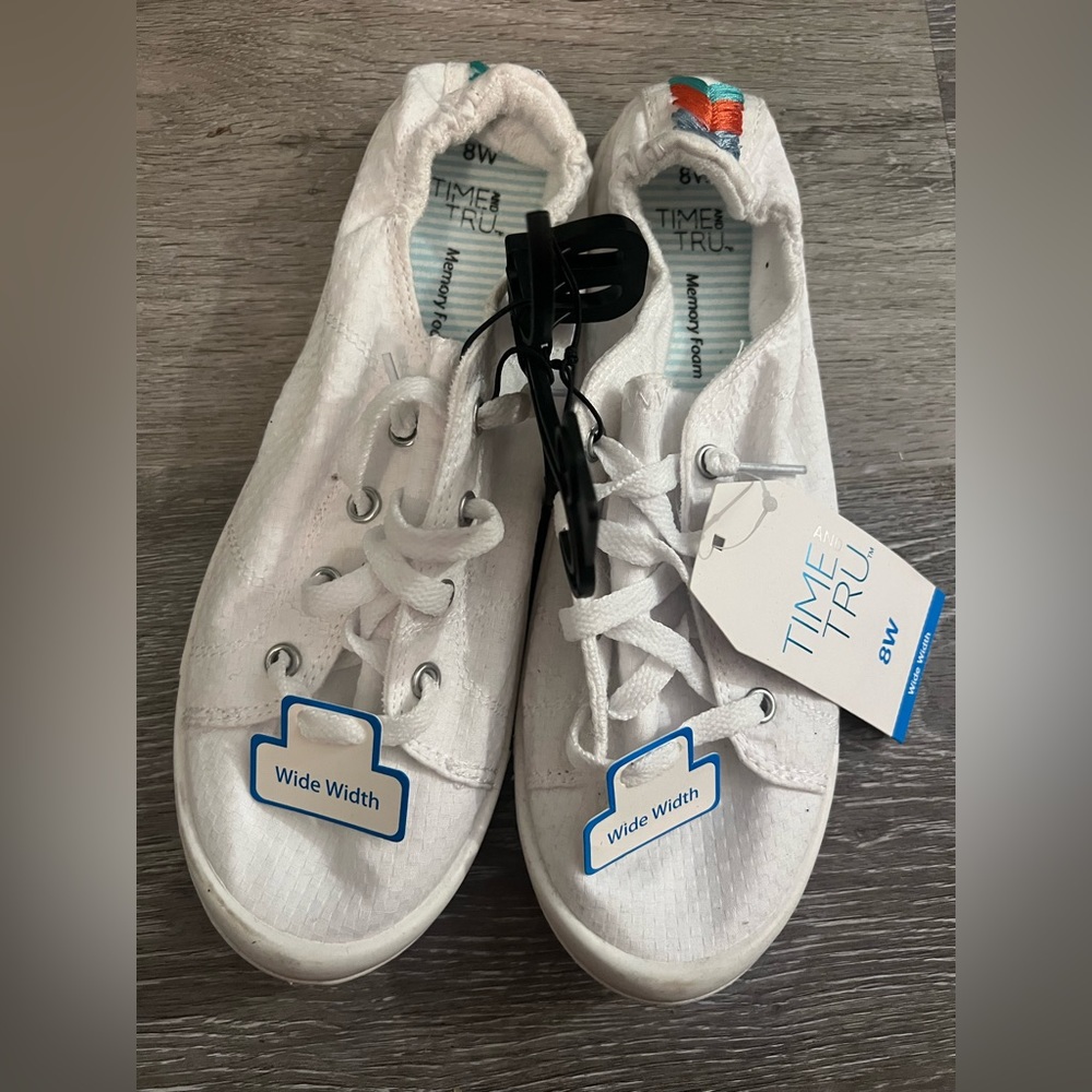 White slip one shoes